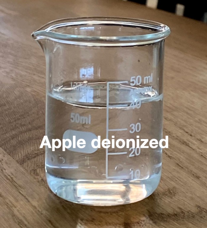 apple deionized from baor products, this a high quality, unflavor and uncolored deionized frui