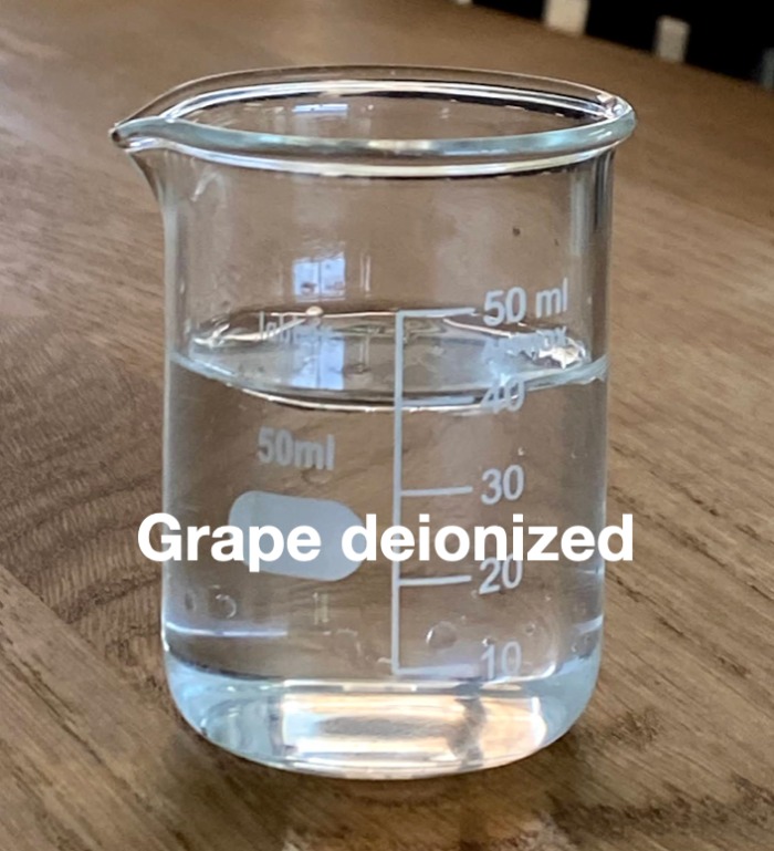 grape deionized from baor products, this a high quality, unflavor and uncolored deionized fruit