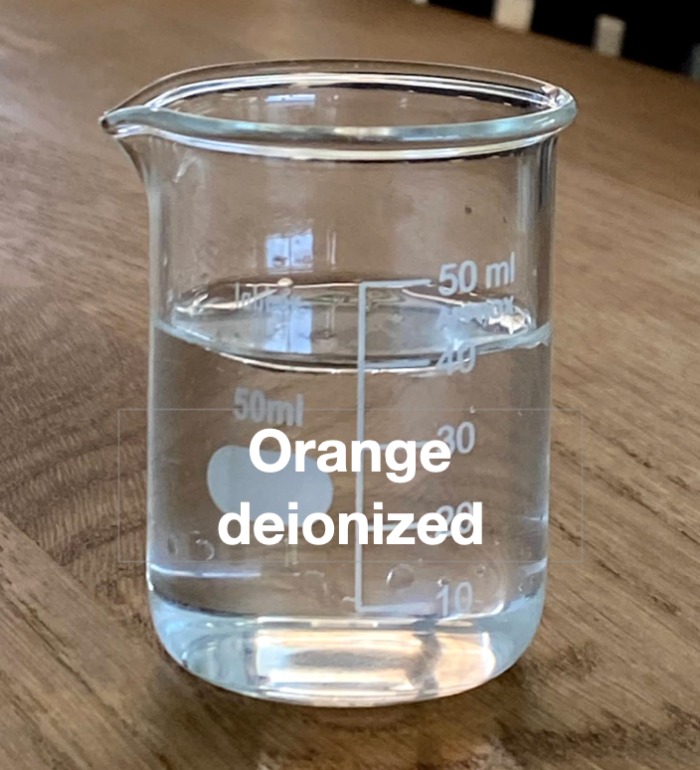 orange deionized from baor products, this a high quality, unflavor and uncolored deionized fruit