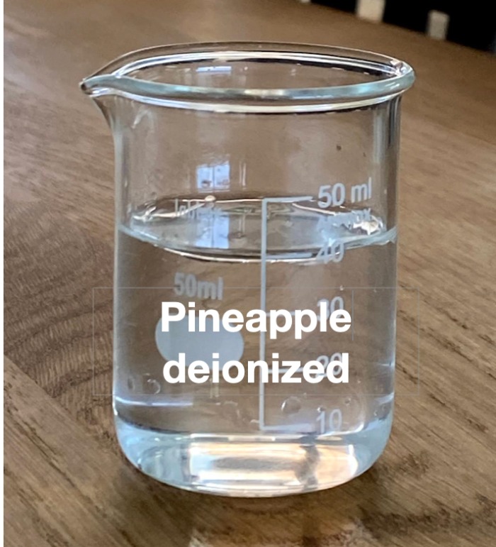 pineapple deionized from baor products, this a high quality, unflavor and uncolored deionized fruit