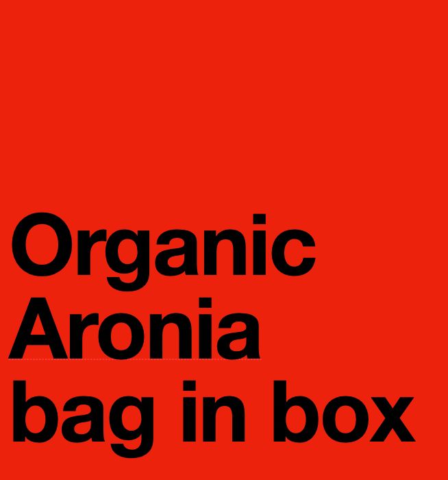 Organic aronia vinegar product name