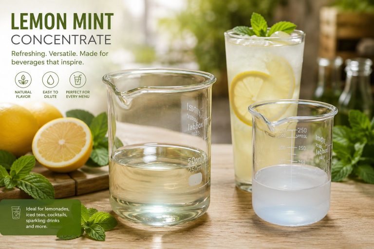 this photo is from a lemon mint concentrate and dilution made with baor products concentrate