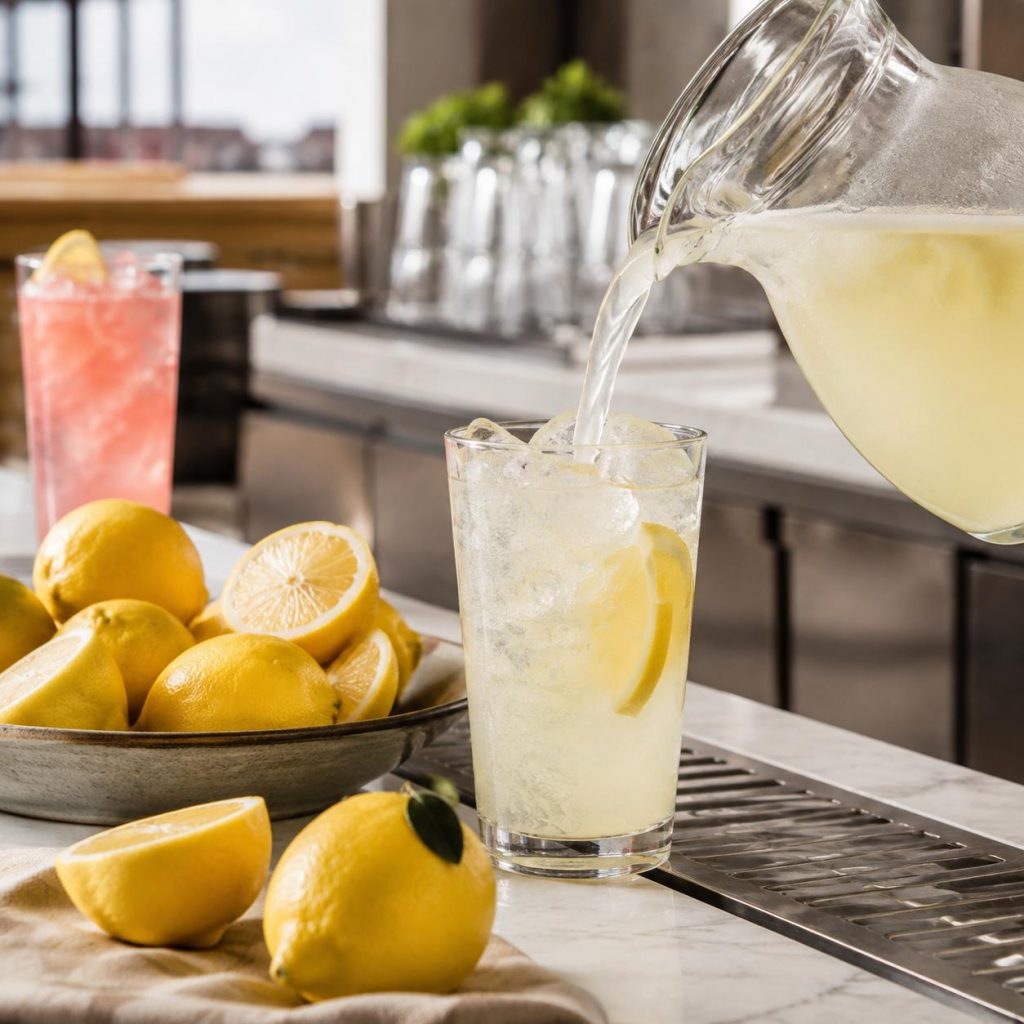 Lemonade concentrate for coffee shops and foodservice